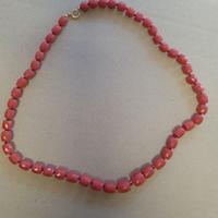 Collana Corallo Rosso Sardegna Sfaccettato