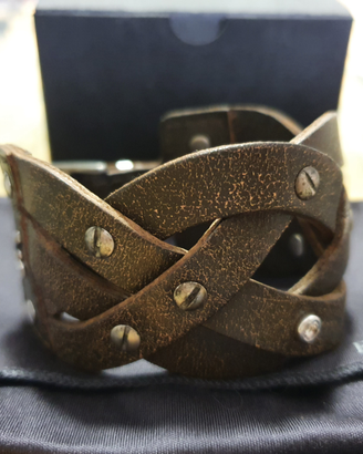 Bracciale in pelle Armani originale