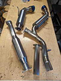 scarico completo in titanio gr86 gt86 brz