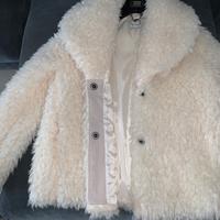 pelliccia ecologica bianca taglia 42 italiana