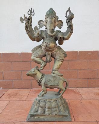 Statua Ganesh in Argento Indiano
