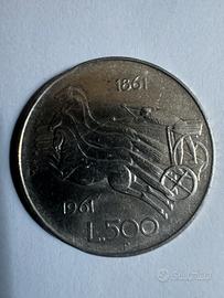 Moneta 500 lire anniversario