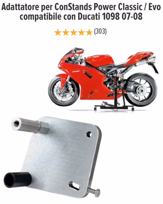 Piastra adattatore constans power ducati 1098