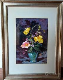 quadro a olio su carta di iacchini Giuseppe 