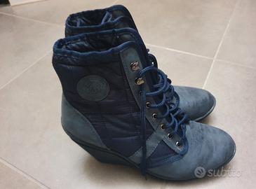 Stivaletti blu donna Camomilla