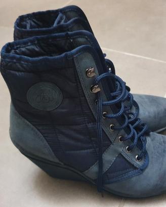 Stivaletti blu donna Camomilla