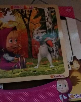 Puzzle MASHA E ORSO in LEGNO