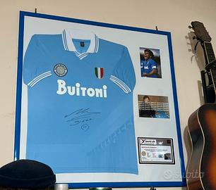 ⚽️🏆Maglia Autografata da Maradona (1984) + COA