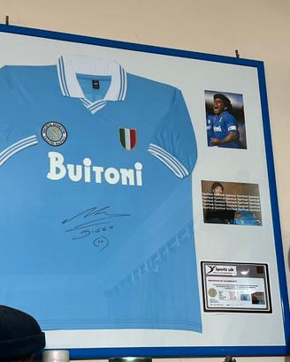 ⚽️🏆Maglia Autografata da Maradona (1984) + COA