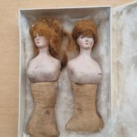 Half dolls in ceramica vintage 
