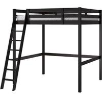 Letto a soppalco nero IKEA STORÅ 140X200