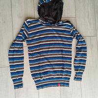 Converse maglione a righe multicolor e cappuccio