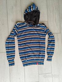 Converse maglione a righe multicolor e cappuccio