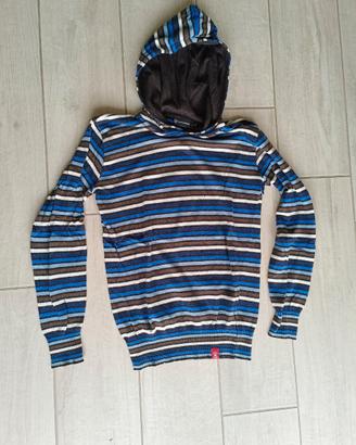 Converse maglione a righe multicolor e cappuccio