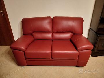 Divano ecopelle più poltrona