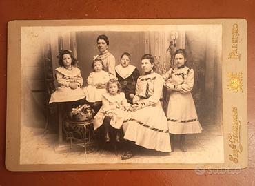 Antica fotografia d'epoca in bianco e nero 19° Sec