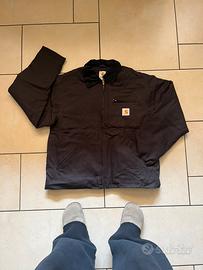 🟤Vintage Carhartt Denim Work Jacket Black L