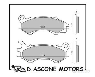 Coppia pastiglie anteriori organiche Honda Pcx 125