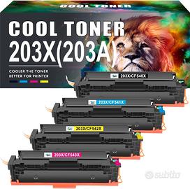 Toner HP 203X 203A CF540X CF540A (N, C, G, M)