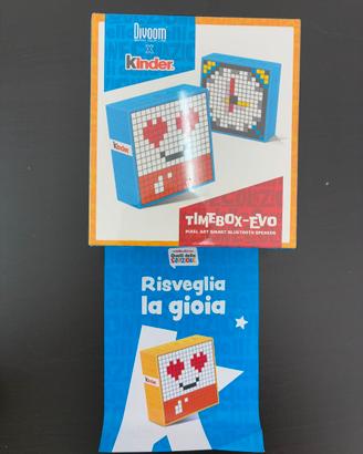 Cassa Bluetooth Sveglia Kinder Divoom Nuova rossa