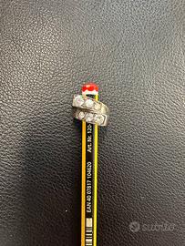 Anello vintage anni 50 da mignolo diamanti veri