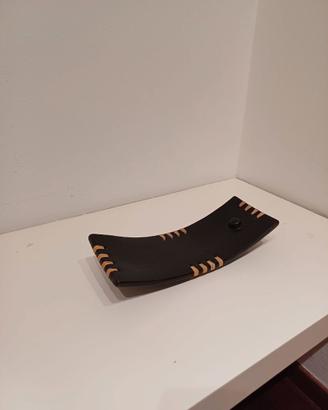 Porta incenso in legno scuro