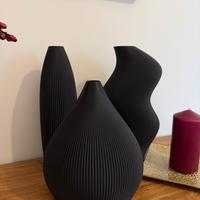 Set di vasi neri moderni - trio decotativo minimal