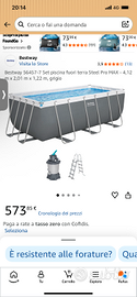 Bestway piscina fuori terra 