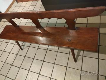 2 comode panche antiche in legno