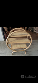 mobiletto scaffale rotondo