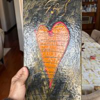 Quadro Luigi Recchi - Astratto Materico "Cuore"