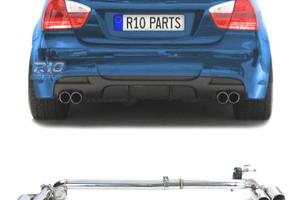 KIT CONVERSIONE SCARICO BMW E90 E91 LOOK M DOPPIO 