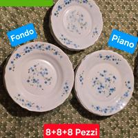 Arcopal Myosotis France Set  24 Piatti (8+8+8)
