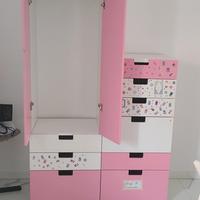 armadio e cassettiera ikea stuva