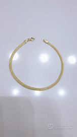 Bracciale maglia milanese in oro giallo 18kt 750