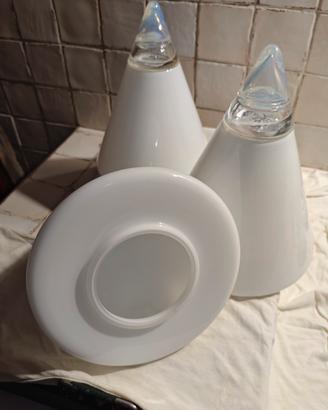 Giusto Toso per LEUCOS, lampade in vetro di MURANO