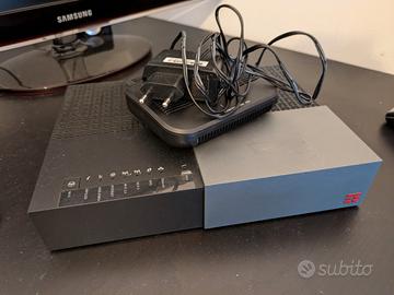 Modem Router TIM + Scatola fibra ottica ONT