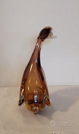 Anatra/papera  vetroMurano Fratelli Toso etichetta