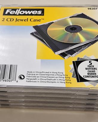 Set 5 Custodie Doppie CD/DVD (10mm) - NUOVE