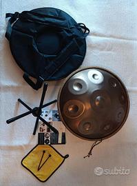 Hand Pan drum 9 note in re minore