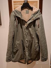parka in cotone verde salvia Scout tg M imbottito 