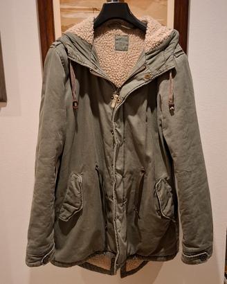 parka in cotone verde salvia Scout tg M imbottito 