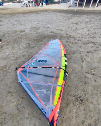Windsurf completo DROPS con 3 pinne, vela NeilPryd