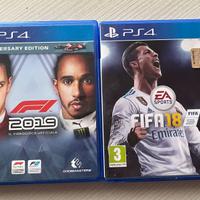 Videogiochi ps4: F1 2019, Fifa 18