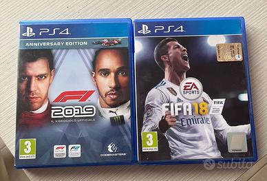 Videogiochi ps4: F1 2019, Fifa 18
