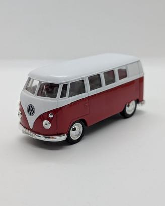 Welly Volkswagen T1 bus 1963 9764 1/34 rosso