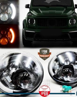 FARI LED per Mercedes Classe G 6500K Angel Eyes