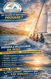 Corso di vela per principianti.