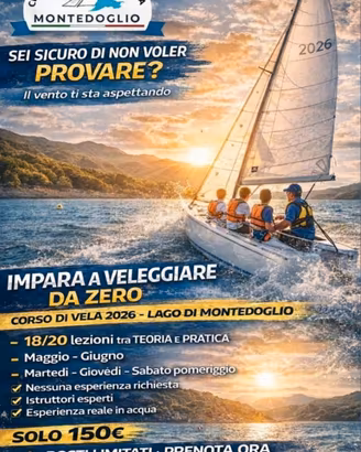 Corso di vela per principianti.