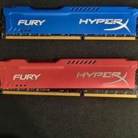 Ram HyperX Fury 3 banchi DDR3 